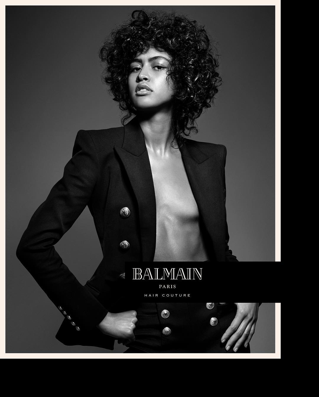 Luz Pavon for Balmain Hair Couture Spring 2017 campaign