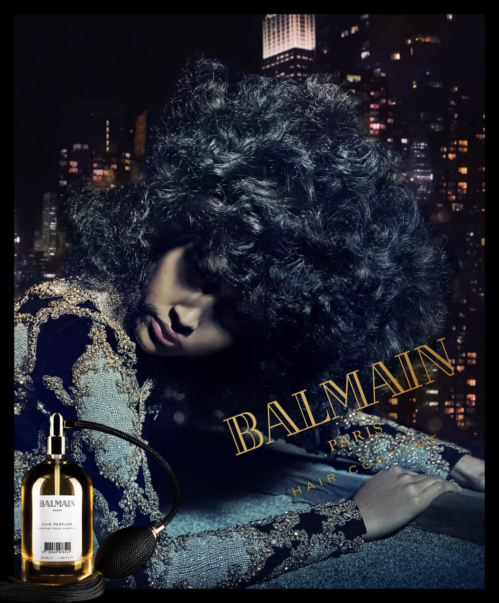 Luz Pavon for Balmain Hair Fragance 2017