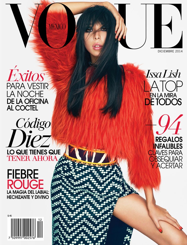 Issa Lish en portada de Vogue México Diciembre 2014