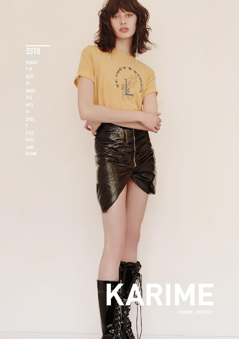 Karime Bribiesca showcard London Fashion Week Spring 2018