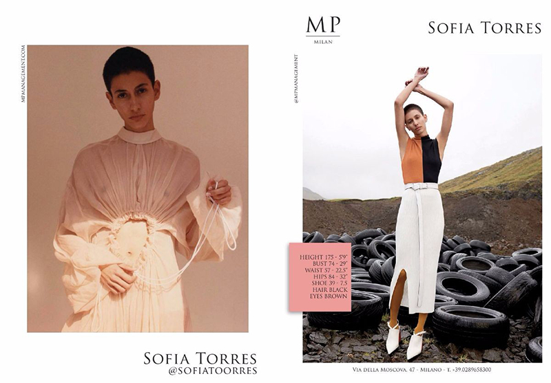 Sofia Torres Showcard Milan Fashion Week Spring 2018