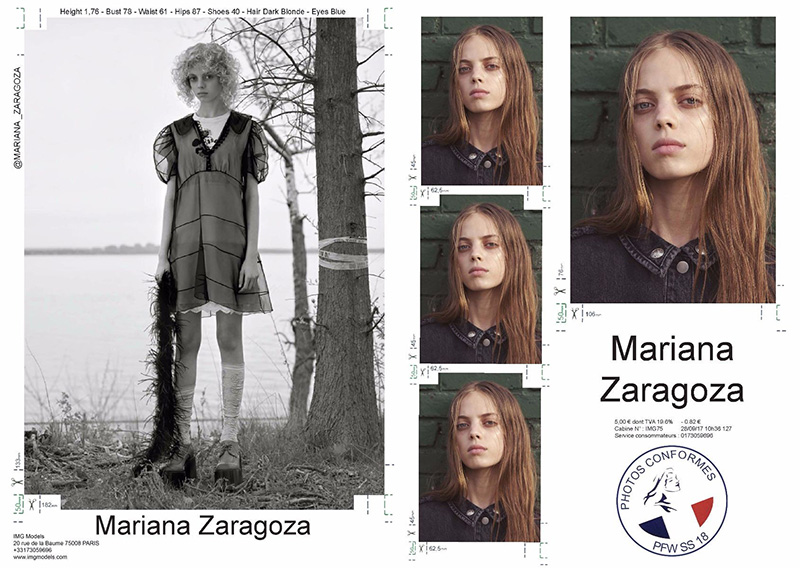 Mariana Zaragoza Showcard Paris Fashion Week Spring 2018