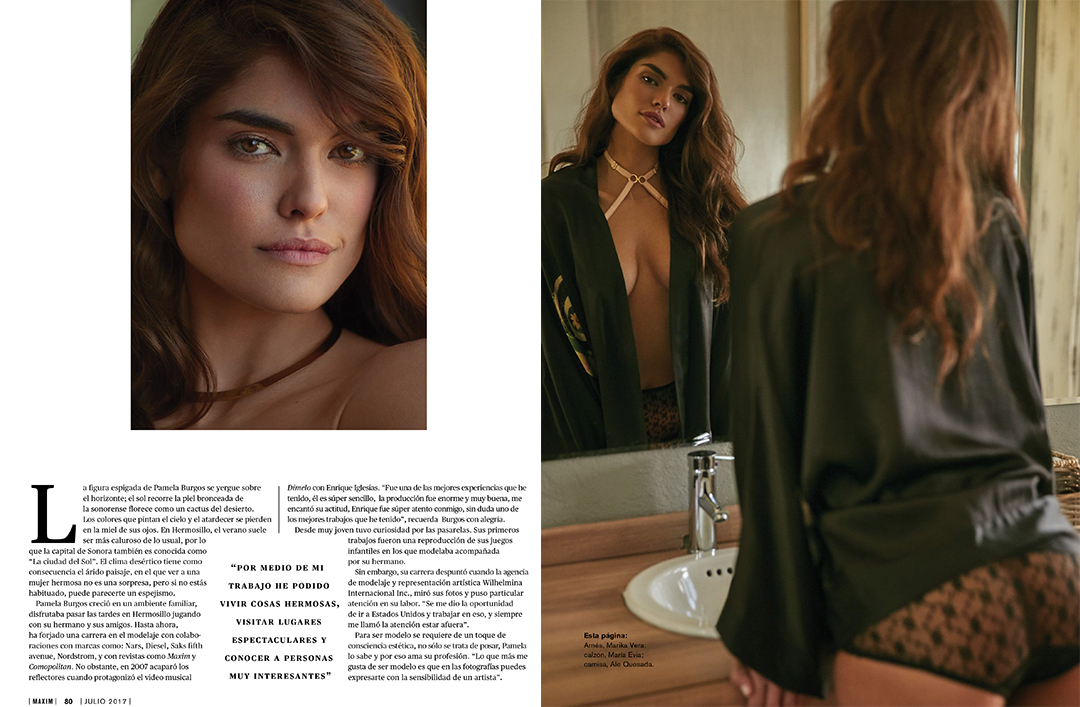 Pamela Burgos for Maxim Mexico Julio 2017