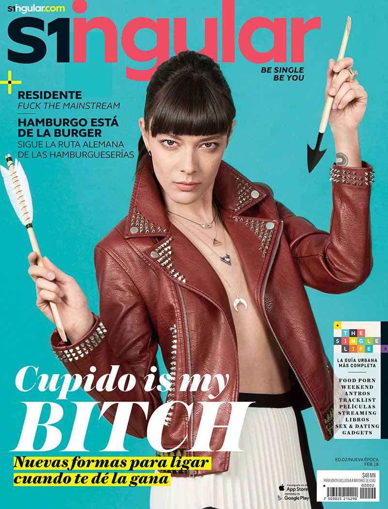 Cecilia Delgadillo en portada de Singular Febrero 2018
