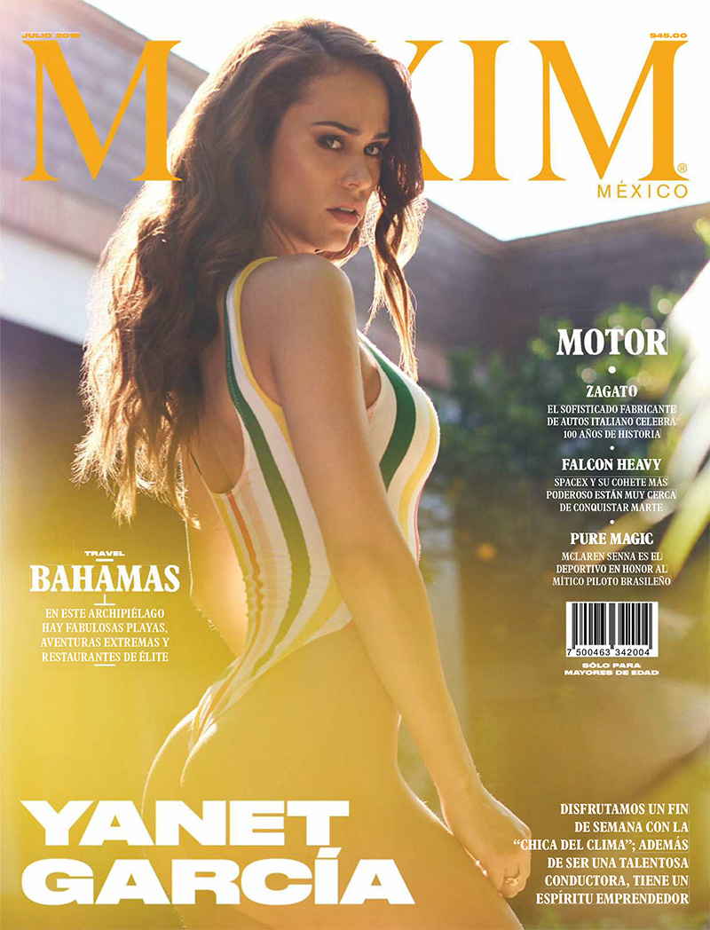 Yanet Garcia en portada de Maxim México Julio 2018