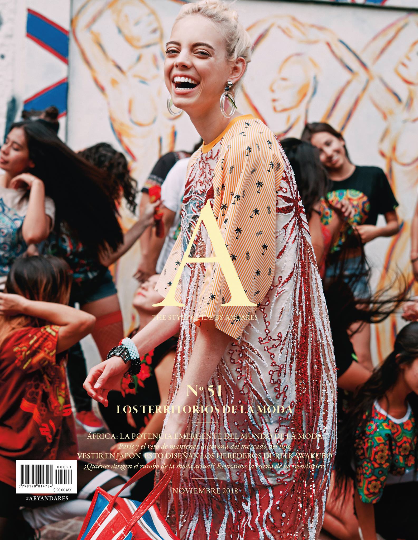 Mariana Zaragoza en portada de A by Andares Noviembre 2018