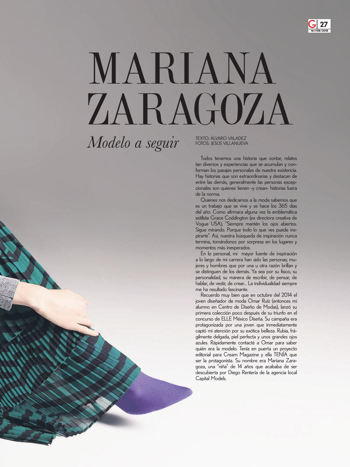 Mariana Zaragoza para Gente Bien Jalisco Febrero 2018