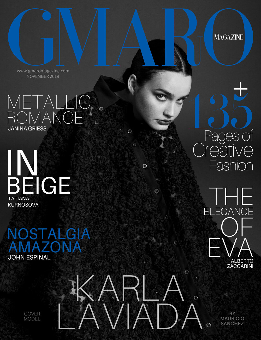 Karla Laviada en portada de GMaro Noviembre 2019