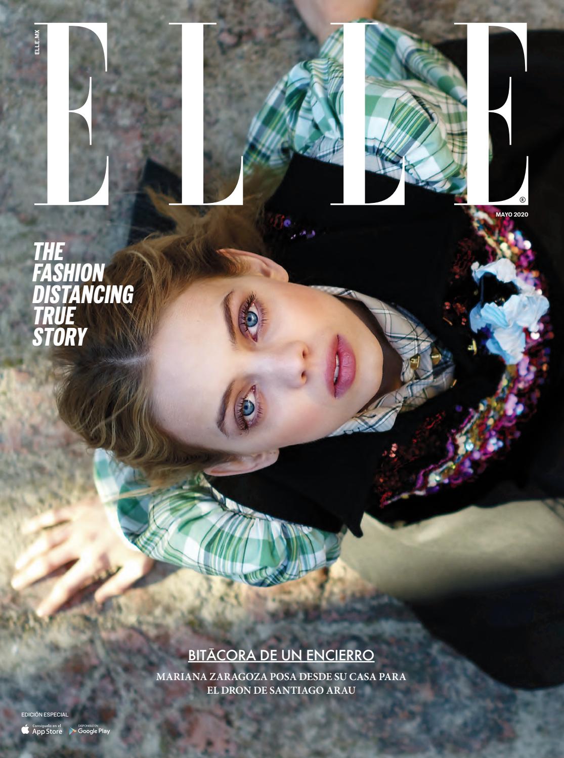 Mariana Zaragoza en portada de Elle Mexico Mayo 2020