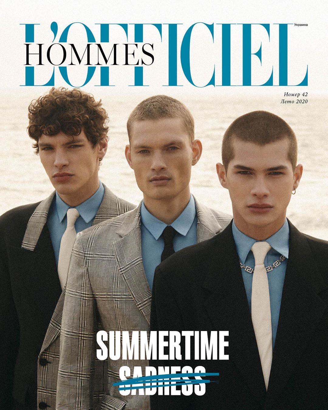 Alfredo Diaz en portada de L'Officiel Hommes Ucrania Verano 2020