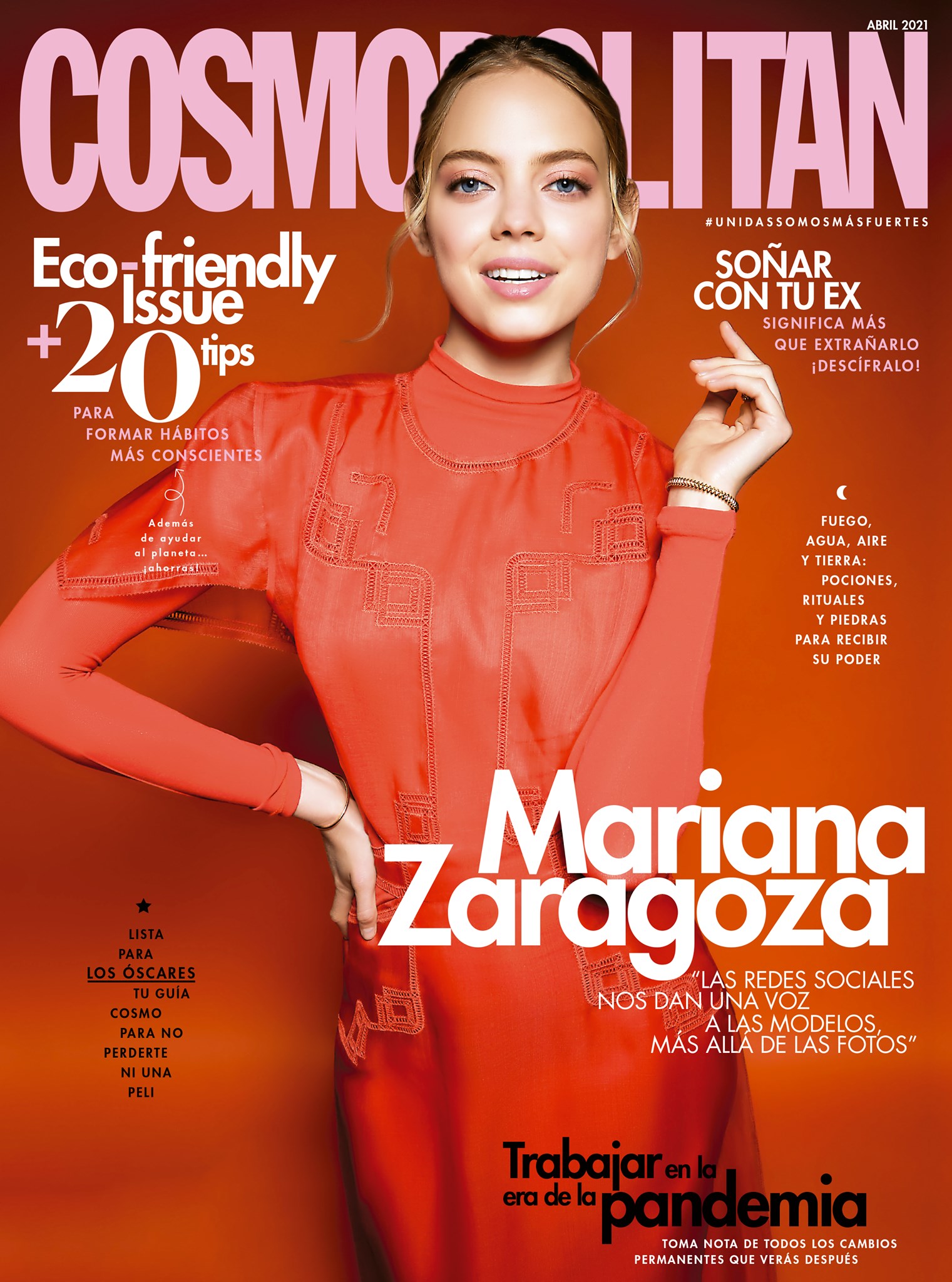 Mariana Zaragoza portada Cosmopolitan Mexico Abril 2021